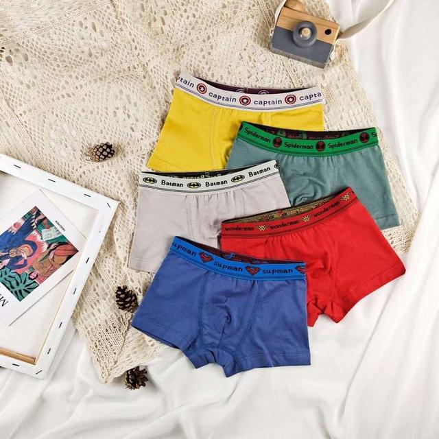 Boys Underwear Children Panties Boys Cotton Boxer Shorts Children's Panties Kids Underwear For 2-16 years 5 pcs