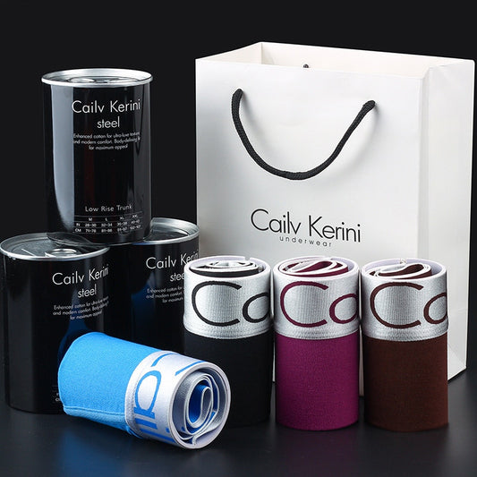 Men's Boxer Cotton Boxers Letters Underpants Male Stretch Shorts Boys Underwear Breathable Lingerie Men Comfortable Boxer Tangas