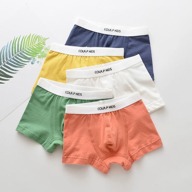 Boys Underwear Children Panties Boys Cotton Boxer Shorts Children&#39;s Panties Kids Underwear For 2-16 years 5 pcs