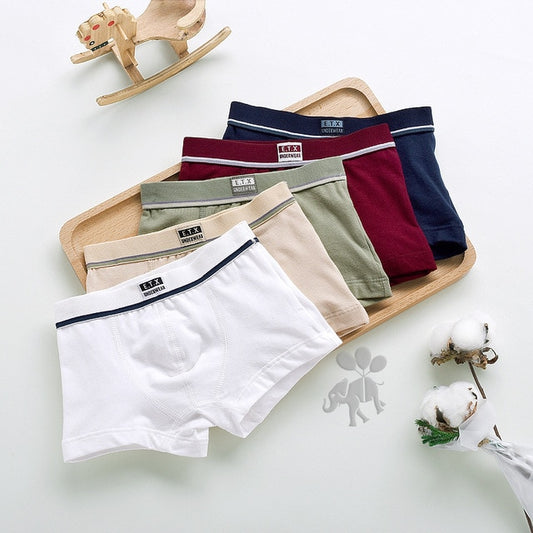 Boys Underwear Children Panties Boys Cotton Boxer Shorts Children&#39;s Panties Kids Underwear For 2-16 years 5 pcs