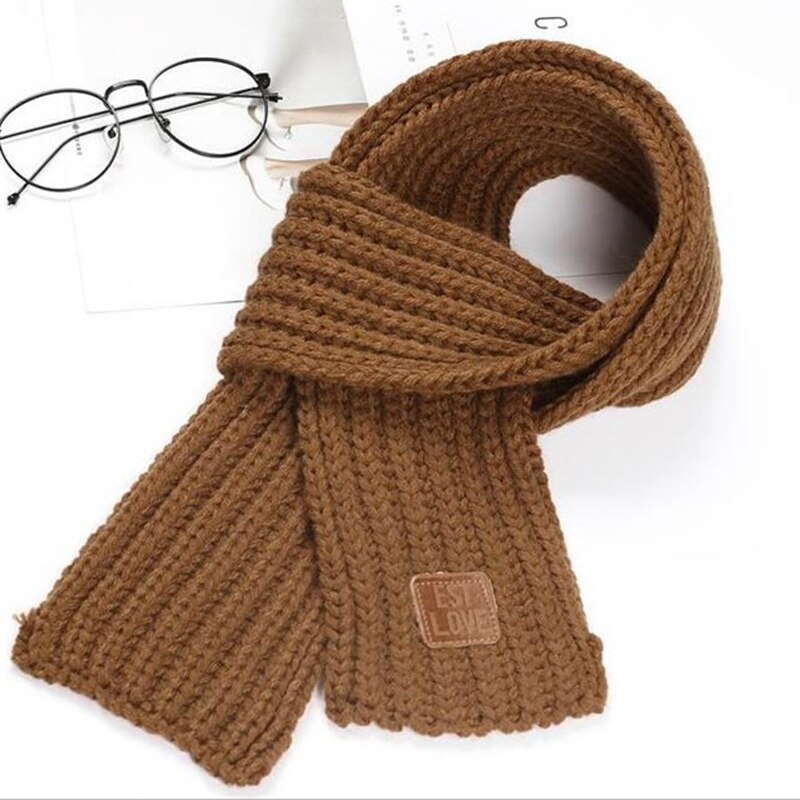 Baby Scarf Ear Warmer For Children Autumn Winter Scarves Woolen Knitted Girls Boy Sold Color Scarf Infant Neck Wrap