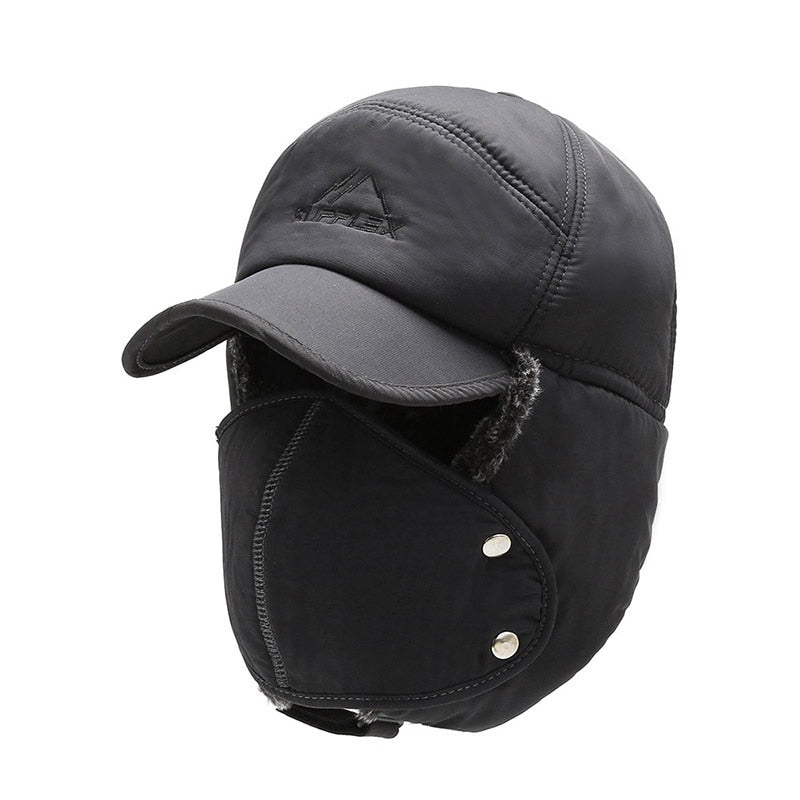 K242 Winter Hat New Lei Feng Hat Men&#39;s Stylish Caps Warm Ear Protection Windproof Ear Protection Pilot Hat Baseball Cap