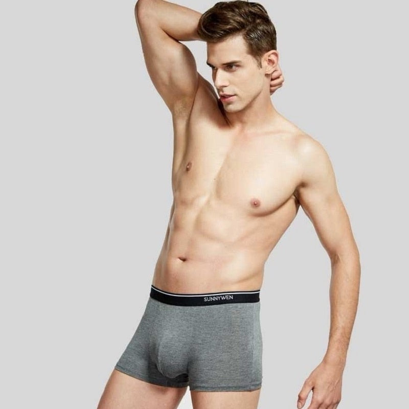 7PCS/Lot  Men Panties Shorts Underwear Boxer Shorts Men&#39;s sexy underwear High quality men&#39;s underwear Pouch