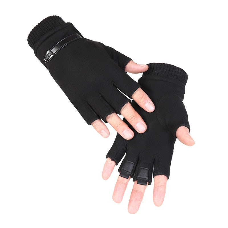 Army Military Tactical Half Finger Cycling Glove Winter Warm Men Women Sports Climbing Fitness Driving Mitten Special Forces B50