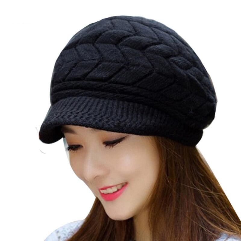 Winter Beanies Knit Women&#39;s Hat Winter Hats For Women Ladies Beanie Girls Skullies Caps Bonnet Femme Snapback Wool Warm Hat 2018