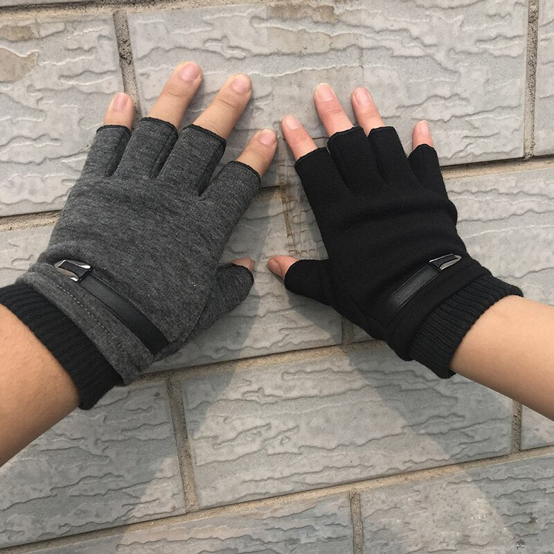 Army Military Tactical Half Finger Cycling Glove Winter Warm Men Women Sports Climbing Fitness Driving Mitten Special Forces B50