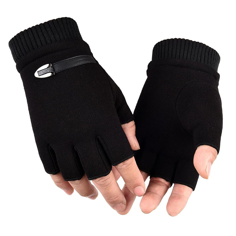 Army Military Tactical Half Finger Cycling Glove Winter Warm Men Women Sports Climbing Fitness Driving Mitten Special Forces B50