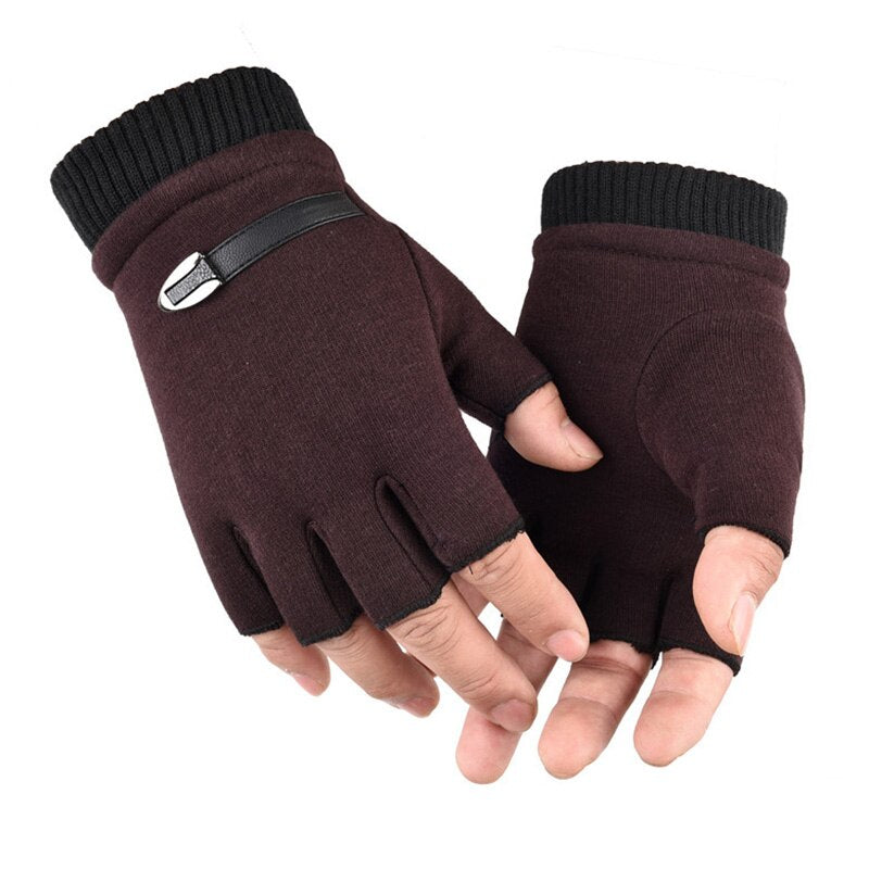 Army Military Tactical Half Finger Cycling Glove Winter Warm Men Women Sports Climbing Fitness Driving Mitten Special Forces B50