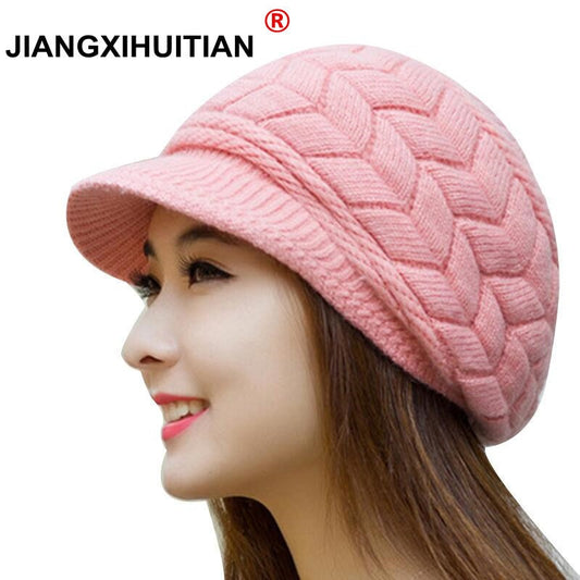 Winter Beanies Knit Women&#39;s Hat Winter Hats For Women Ladies Beanie Girls Skullies Caps Bonnet Femme Snapback Wool Warm Hat 2018