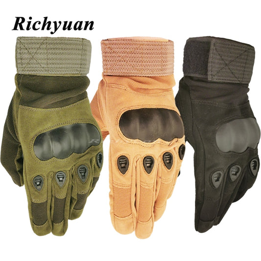 Us Military Tactical Gloves Men Full Finger Army Combat Motocycle Slip-resistant Carbon Fiber Tortoise Shell Gloves