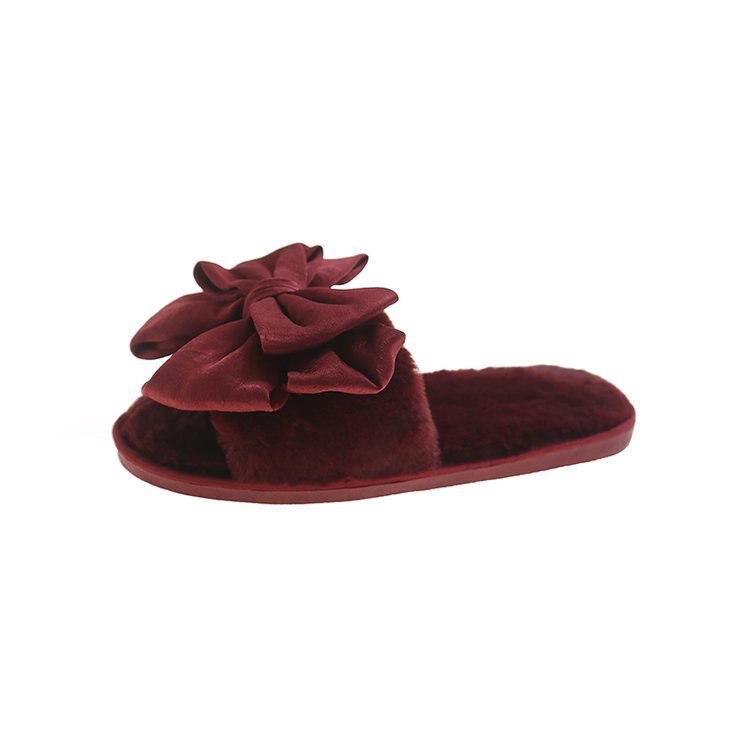 Fashion Fluffy Fur Slippers Indoor Warm Slides Winter Plush Shoes Home Platform Soft Indoor Slippers Floor Women Ladies Shoes