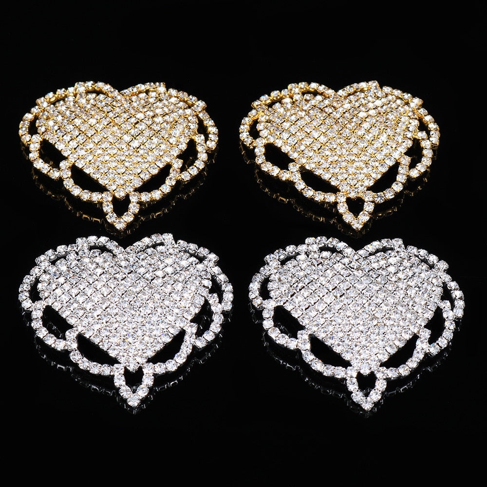 More Styles Crystal Cross Heart Nipple Stickers Cover Breast Body Jewelry for Women Luxury Rhinestone Chest Stickers Pasties Set