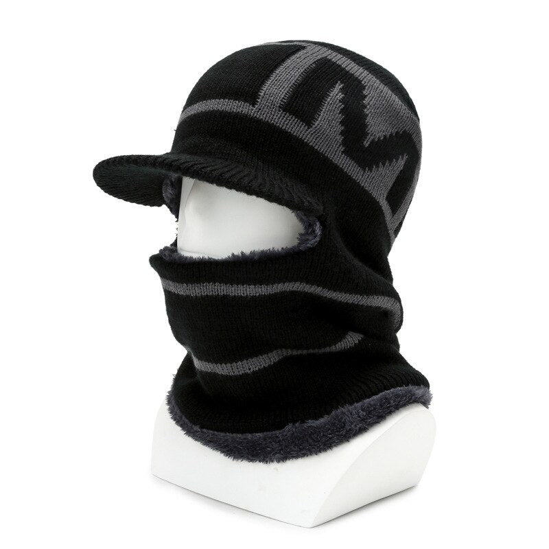 K242 Winter Hat New Lei Feng Hat Men&#39;s Stylish Caps Warm Ear Protection Windproof Ear Protection Pilot Hat Baseball Cap