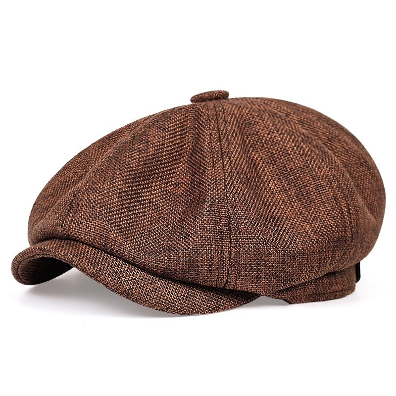 New Retro Newsboy Caps Men Octagonal Hats British Painters Hats Autumn Winter Berets Herringbone Flat Caps Hip Hop Berets gorras