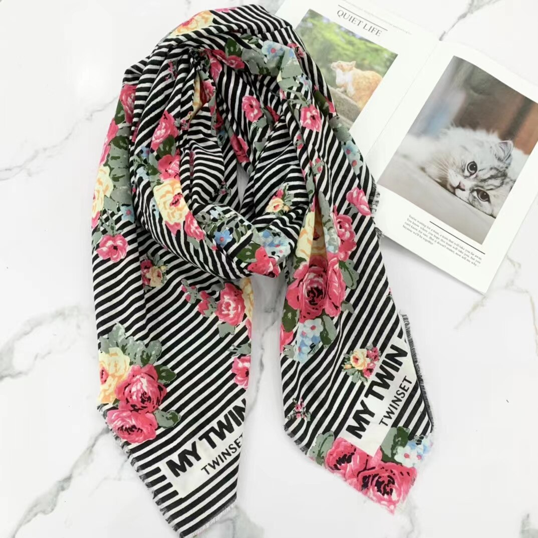 Foreign trade Italian original single liujo new printing fashion light luxury all-match shawl scarf