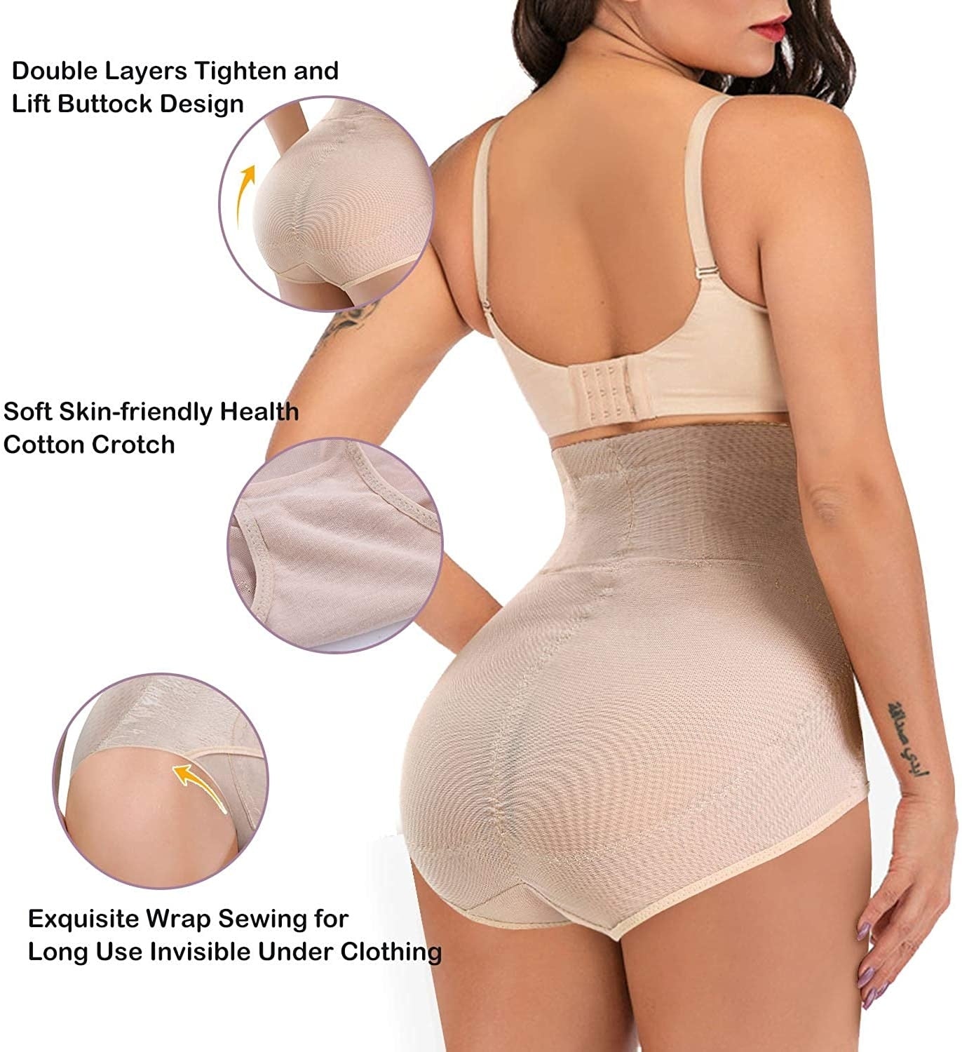 Tummy Control Panties for Women Shapewear Butt Lifter Short High Waist Trainer Corset Slimming Body Shaper Underwear