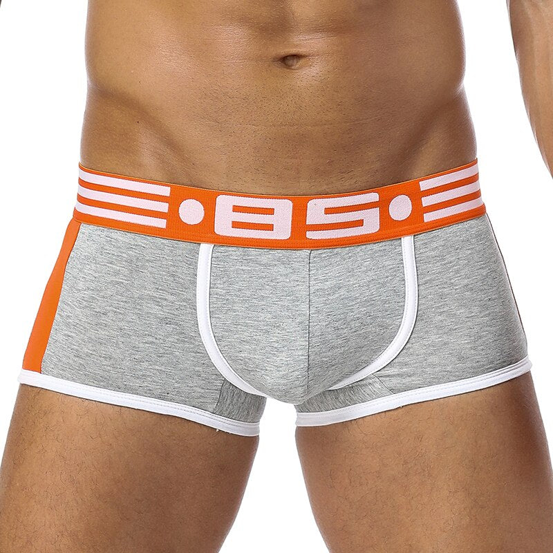 5pcs/lot Men&#39;s Underwear Boxer Male Panties Cotton Man Underpants Soft Boxers Short Boxershort Solid Under Wear BS101