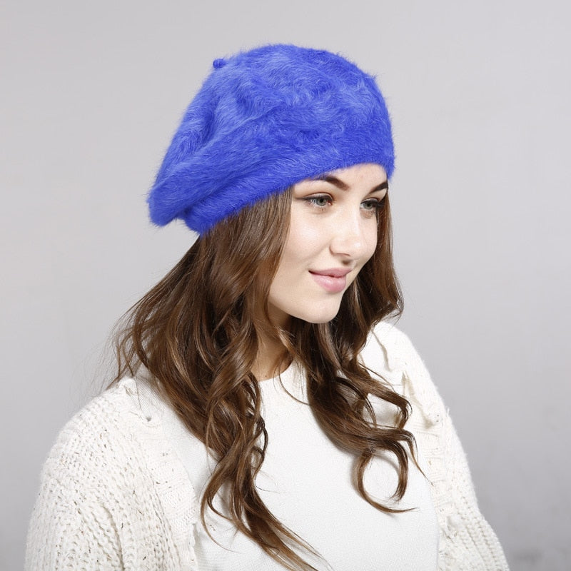 Hat Women Lady Winter Imitation Rabbit Hair Hat New Winter Wool Hat Thickened Warm Knit Hat Hats For Women Hats Cap For Women