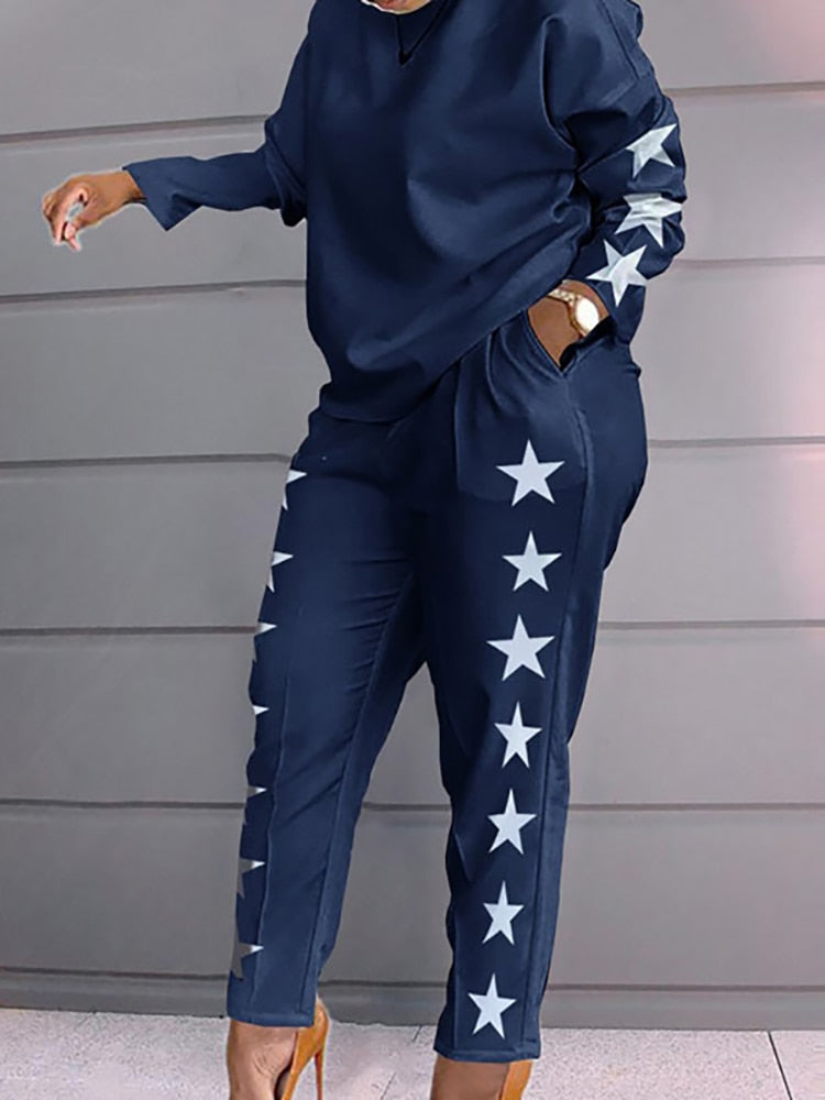 2022 New Suit Tracksuit Patchwork Women Spring Autumn Casual Pocket Ladies Set O-Neck Long Sleeve Loungewear Streetwear Outfit