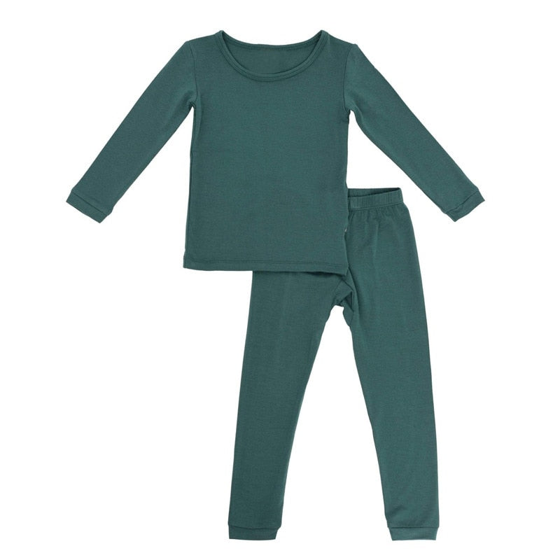 Bamboo Fiber Toddler Pajama Set Breathable Kid Baby Boy Girl Clothes Long-Sleeve Baby Clothing Set Sleepwear for Children Girls