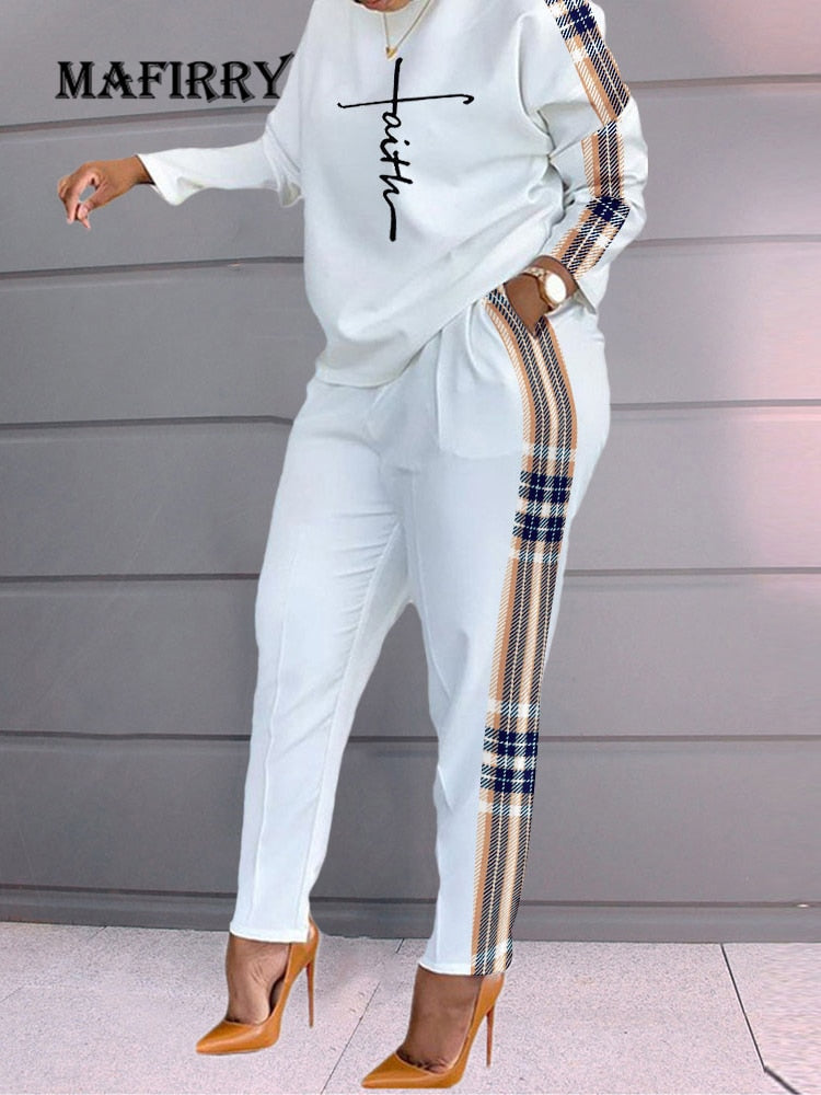 2022 New Suit Tracksuit Patchwork Women Spring Autumn Casual Pocket Ladies Set O-Neck Long Sleeve Loungewear Streetwear Outfit