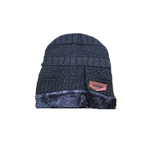 Coral Fleece Scarf Winter Hat Soft Men&#39;s Beanie шапка мужская Warm Hat gorras hombre Knitted Double Layer Cap touca masculina