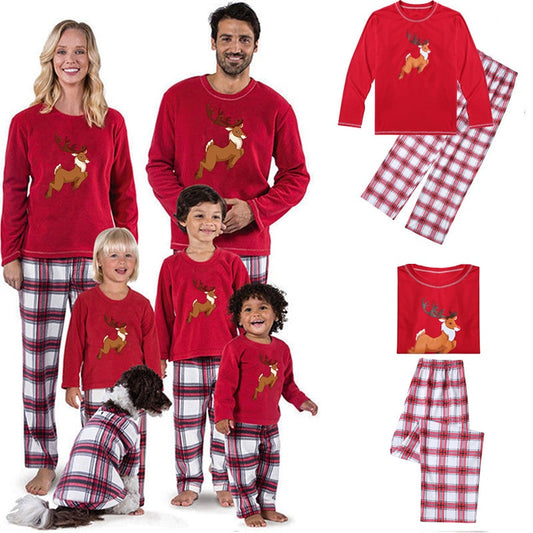 Christmas Pajamas For Family Mother Kids Clothes Sets Young Children Mom And daughter Equal Couple Look Pijamas Matching Outfits