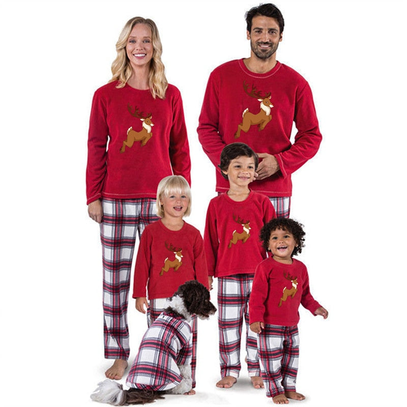 Christmas Pajamas For Family Mother Kids Clothes Sets Young Children Mom And daughter Equal Couple Look Pijamas Matching Outfits