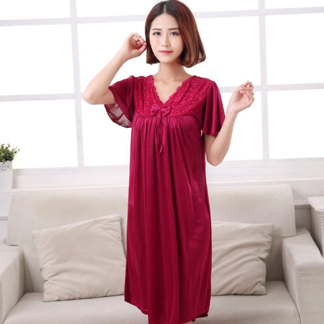 PAJ Plus Size 5XL Satin Pajamas Set Women&#39;s Pajamas with Shorts Homewear for Middle Age Women Cheap Nightwear Nighty for Ladies