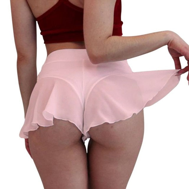 Women&#39;s Underwear Women Transparent Sports Dress Sexy Tennis Skirt Ruffle Lingerie Sexy Underwear Mini Dress Panties For Ladies