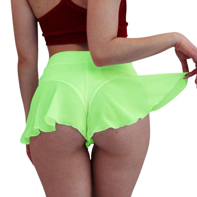 Women&#39;s Underwear Women Transparent Sports Dress Sexy Tennis Skirt Ruffle Lingerie Sexy Underwear Mini Dress Panties For Ladies