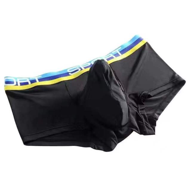 Underwear Sexy for boy for men boxers Elephant nose Underpants Male Panties Breathbale Summer ice silk U Convex Pouch Plus Size