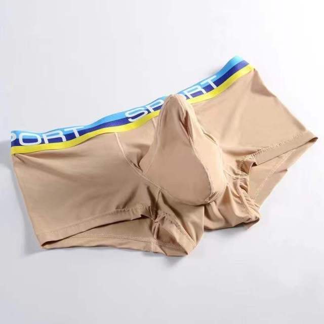 Underwear Sexy for boy for men boxers Elephant nose Underpants Male Panties Breathbale Summer ice silk U Convex Pouch Plus Size