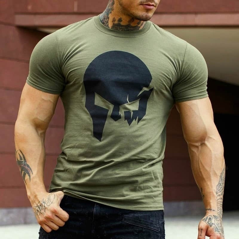 T Shirt Men Summer Casual Short Sleeve Shirt Best Seller Men Clothing Streetwear Skull Print Graphic Tee Shirts Tshirts Tops