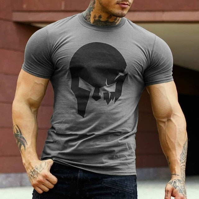 T Shirt Men Summer Casual Short Sleeve Shirt Best Seller Men Clothing Streetwear Skull Print Graphic Tee Shirts Tshirts Tops