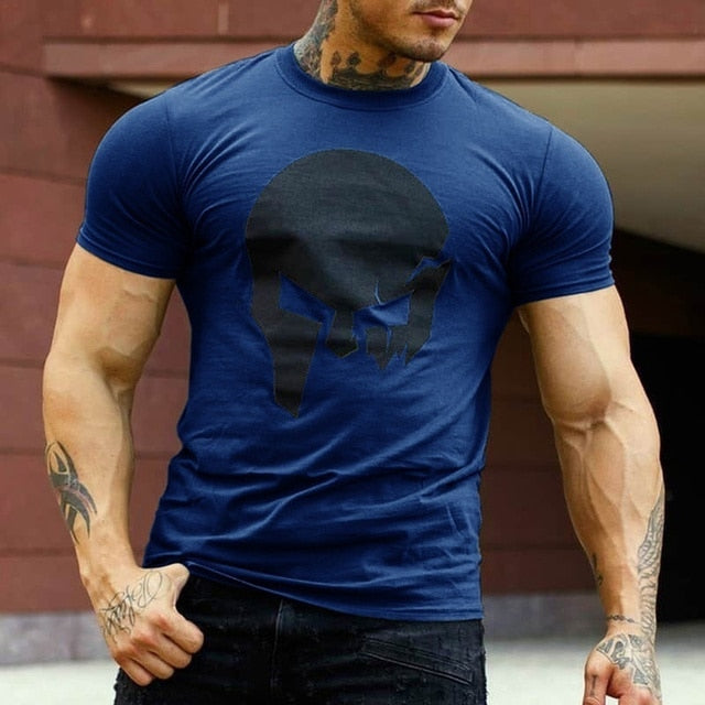 T Shirt Men Summer Casual Short Sleeve Shirt Best Seller Men Clothing Streetwear Skull Print Graphic Tee Shirts Tshirts Tops