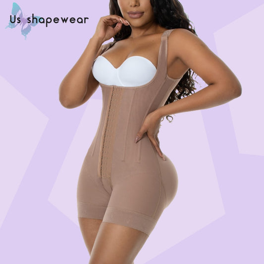 Waist Trainer Body Shaper Women Modeling StrapTummy Control Skims Slimming Bodysuit Sheath Corset BBL Post Op Surgery Faja