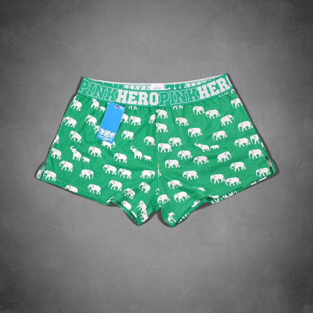 Pink Heroes Men Boxers Underwear Brand New Pure European Style Cotton Boxer Flat Pants Underwear Men Boxer Home Arrow Printing