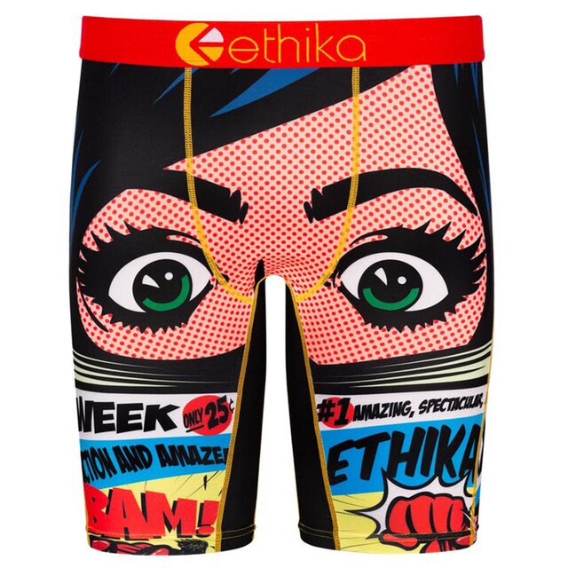 zhcth 3pcs Ethika Boxer Briefs Sharp Shooter Underpants Breathable Spandex Cartoon Boxers For Mens 2345678pack Underwear