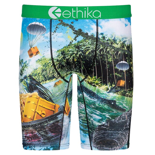 zhcth 3pcs Ethika Boxer Briefs Sharp Shooter Underpants Breathable Spandex Cartoon Boxers For Mens 2345678pack Underwear