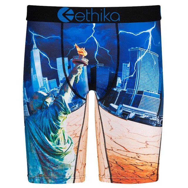 zhcth 3pcs Ethika Boxer Briefs Sharp Shooter Underpants Breathable Spandex Cartoon Boxers For Mens 2345678pack Underwear