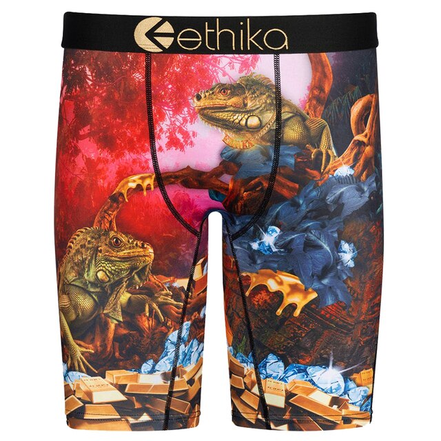 zhcth 3pcs Ethika Boxer Briefs Sharp Shooter Underpants Breathable Spandex Cartoon Boxers For Mens 2345678pack Underwear