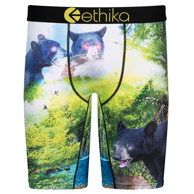 zhcth 3pcs Ethika Boxer Briefs Sharp Shooter Underpants Breathable Spandex Cartoon Boxers For Mens 2345678pack Underwear