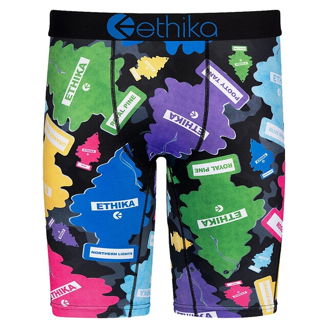 zhcth 3pcs Ethika Boxer Briefs Sharp Shooter Underpants Breathable Spandex Cartoon Boxers For Mens 2345678pack Underwear