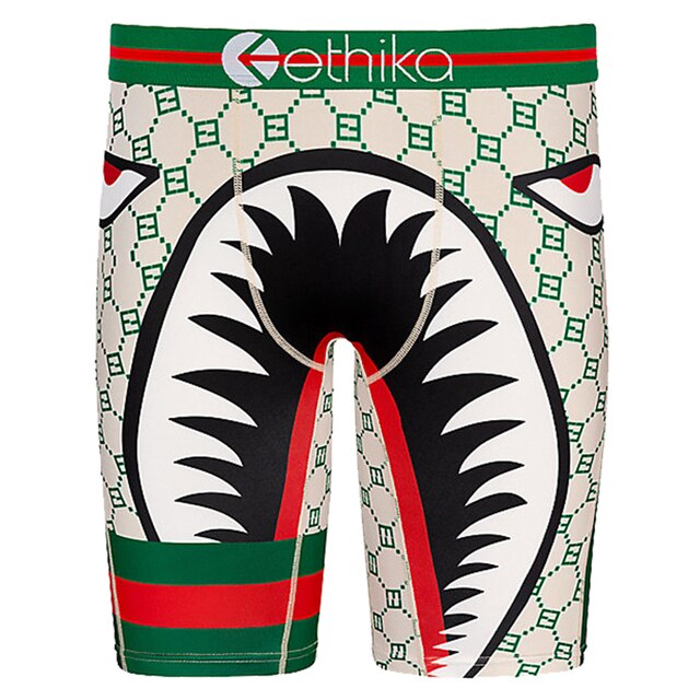 zhcth 3pcs Ethika Boxer Briefs Sharp Shooter Underpants Breathable Spandex Cartoon Boxers For Mens 2345678pack Underwear