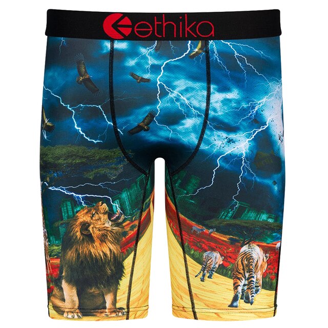 zhcth 3pcs Ethika Boxer Briefs Sharp Shooter Underpants Breathable Spandex Cartoon Boxers For Mens 2345678pack Underwear