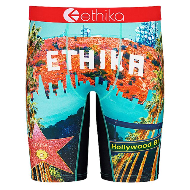 zhcth 3pcs Ethika Boxer Briefs Sharp Shooter Underpants Breathable Spandex Cartoon Boxers For Mens 2345678pack Underwear